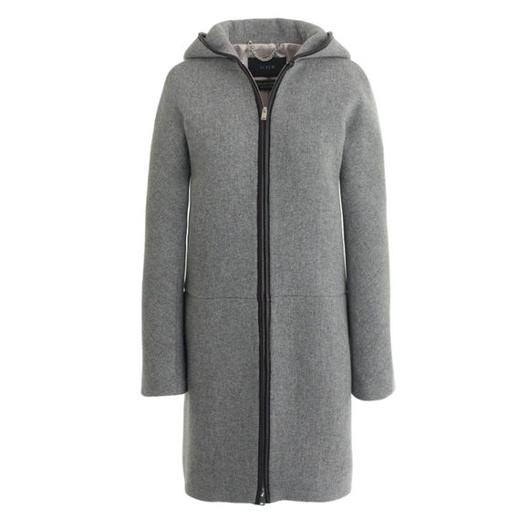 J. Crew Jackets & Blazers - JCrew Stadium-Cloth Cocoon Coat Hooded Colorblock